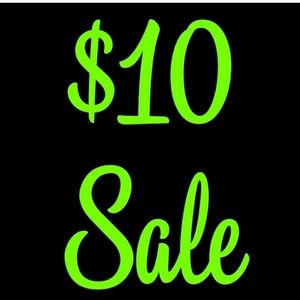 Need room for more inventory so I'm selling all items that are $15-$20 for $10!!